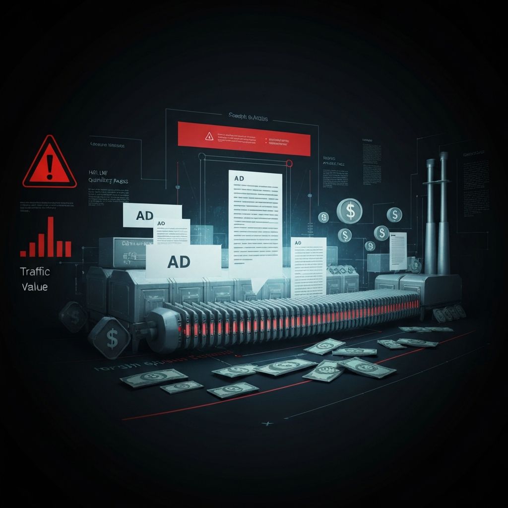 AI Content Farms: Wie SEO 2.0 das Internet mit Slop flutet und warum das Modell stirbt